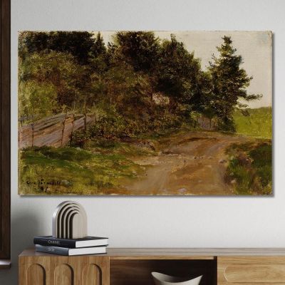 Path In The Forest Eero Järnefelt ejr25 canvas print 