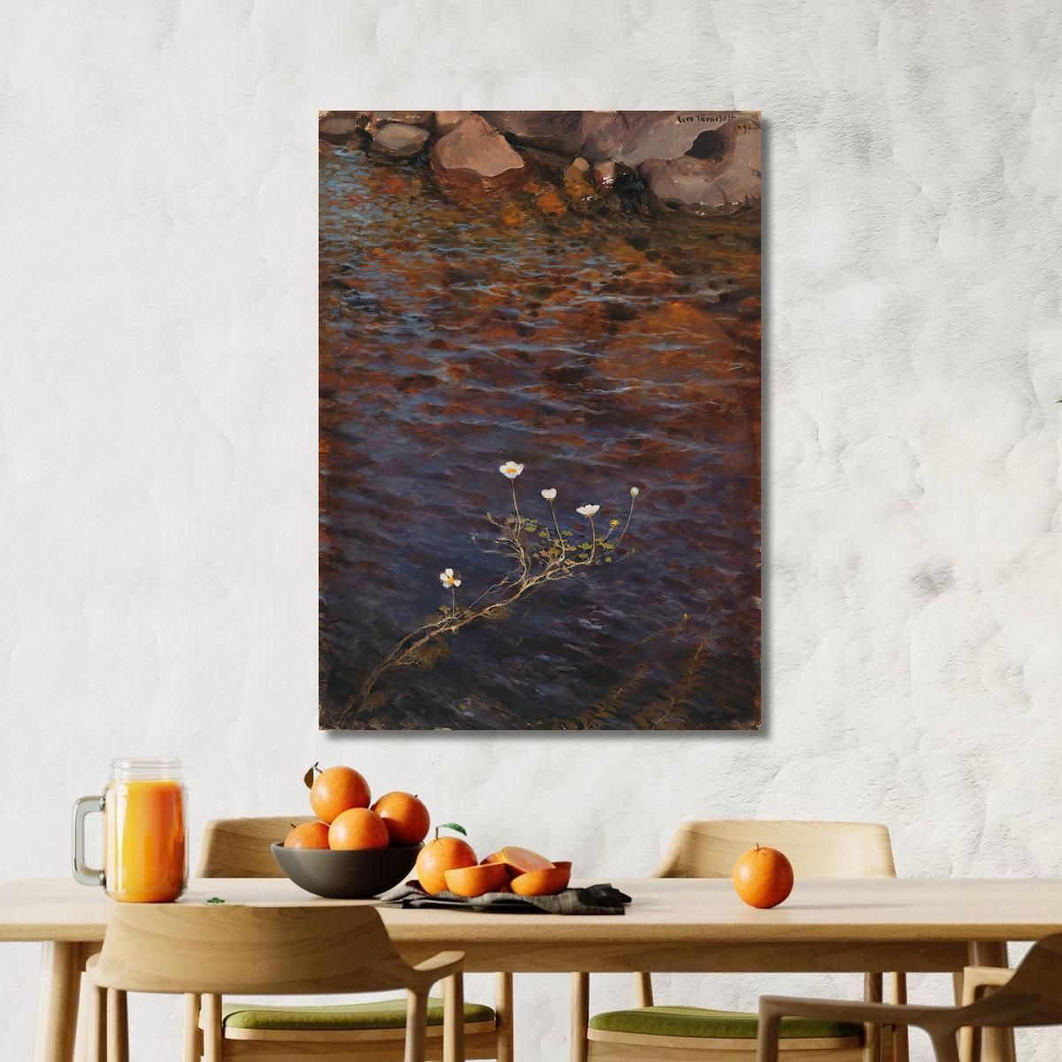 Pond Water Crowfoot Eero Järnefelt ejr26 canvas print 