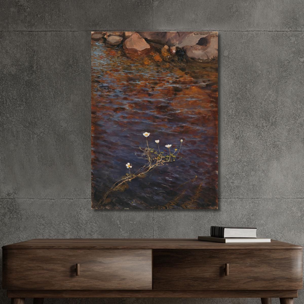 Pond Water Crowfoot Eero Järnefelt ejr26 canvas print 