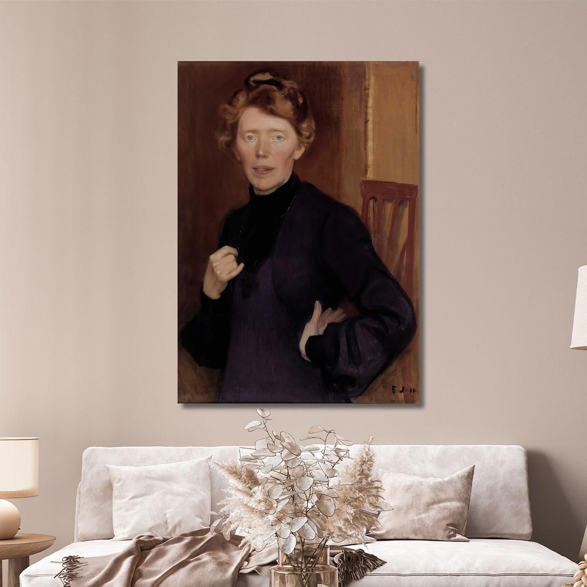 Portrait Of Tekla Hultin Eero Järnefelt ejr30 canvas print 