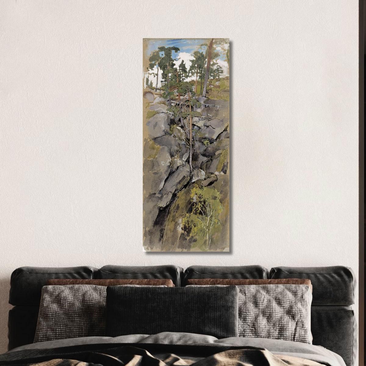 Rocky Forest Eero Järnefelt ejr32 canvas print 