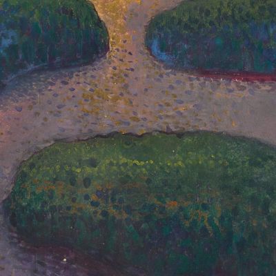 Sunset Over A Lake Eero Järnefelt ejr34 canvas print