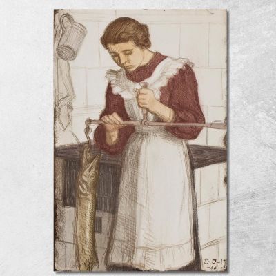Weighing The Pike 2 Eero Järnefelt ejr40 canvas print 