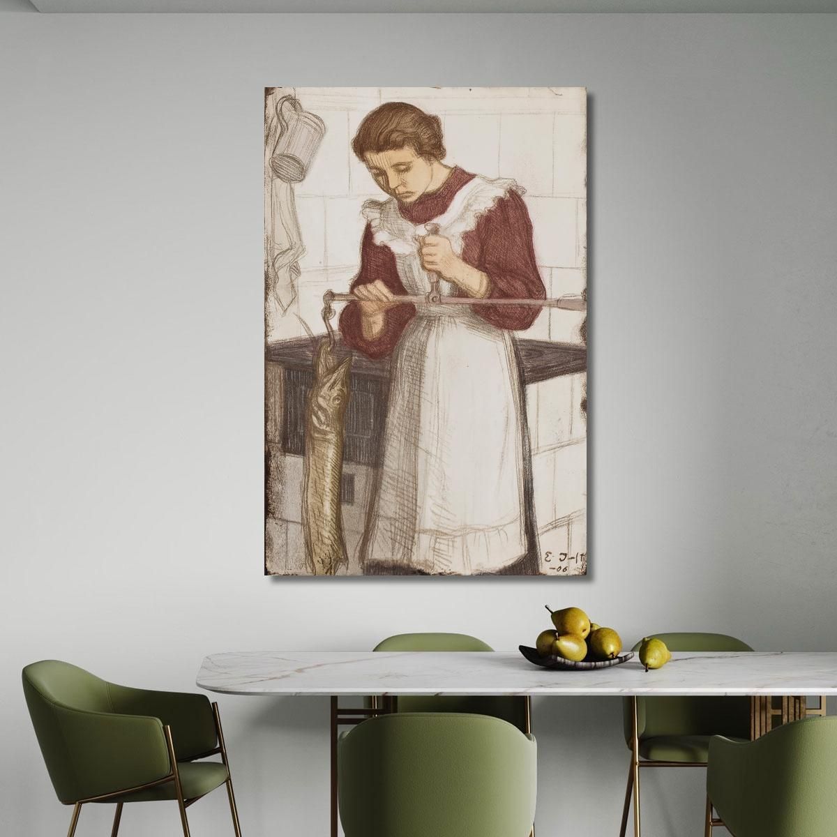Weighing The Pike 2 Eero Järnefelt ejr40 canvas print 