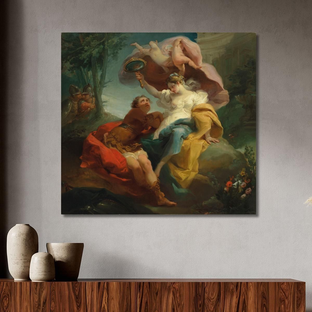 Rinaldo And Armida In The Garden Of Delights Gaetano Gandolfi ggn8 canvas print 