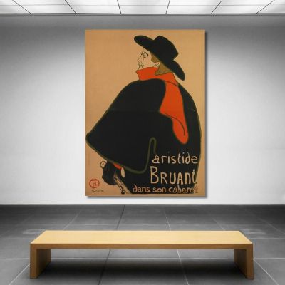 Aristide Bruant In His Cabaret Henri de Toulouse-Lautrec htl7 canvas print 