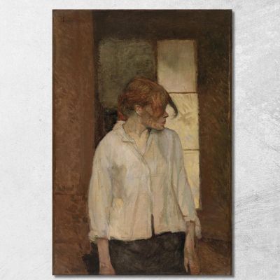 At Montrouge Rosa La Rouge Henri de Toulouse-Lautrec htl9 canvas print 