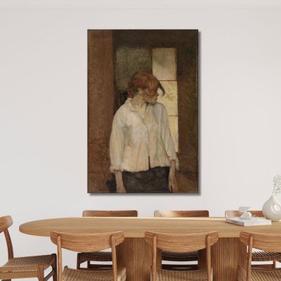 At Montrouge Rosa La Rouge Henri de Toulouse-Lautrec htl9 canvas print 
