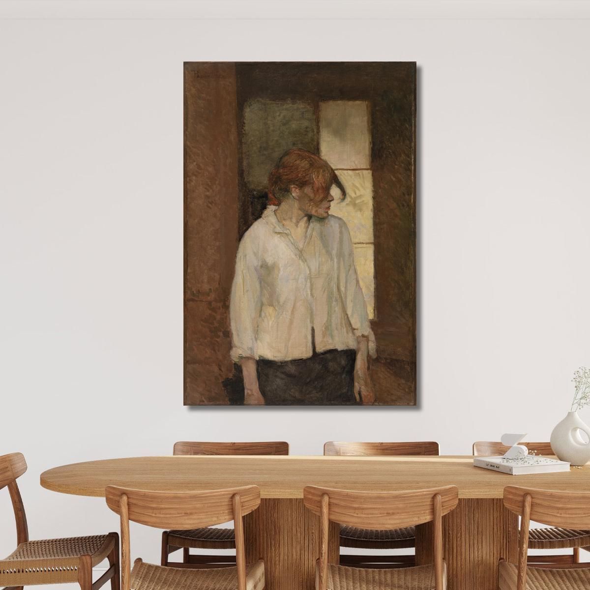 At Montrouge Rosa La Rouge Henri de Toulouse-Lautrec htl9 canvas print 