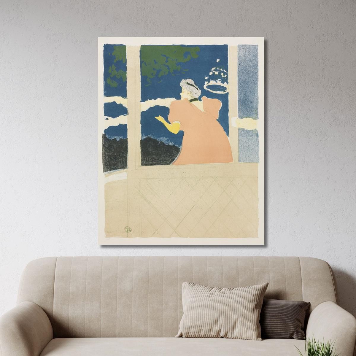 At The Ambassadeurs Henri de Toulouse-Lautrec htl20 canvas print 
