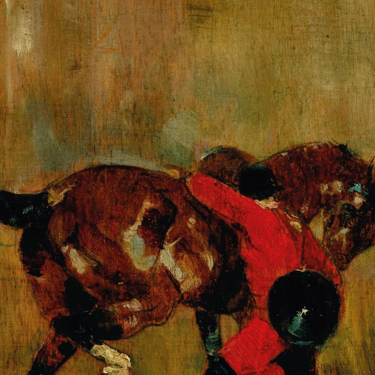 Hunting Rider Checking His Horse Henri de Toulouse-Lautrec htl27 canvas print