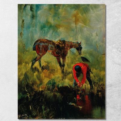 Hunting Horse Henri de Toulouse-Lautrec htl28 canvas print 