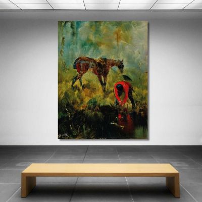 Hunting Horse Henri de Toulouse-Lautrec htl28 canvas print 