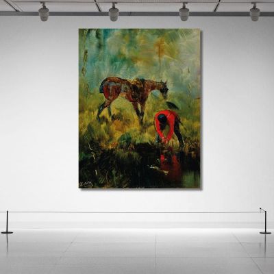 Hunting Horse Henri de Toulouse-Lautrec htl28 canvas print 