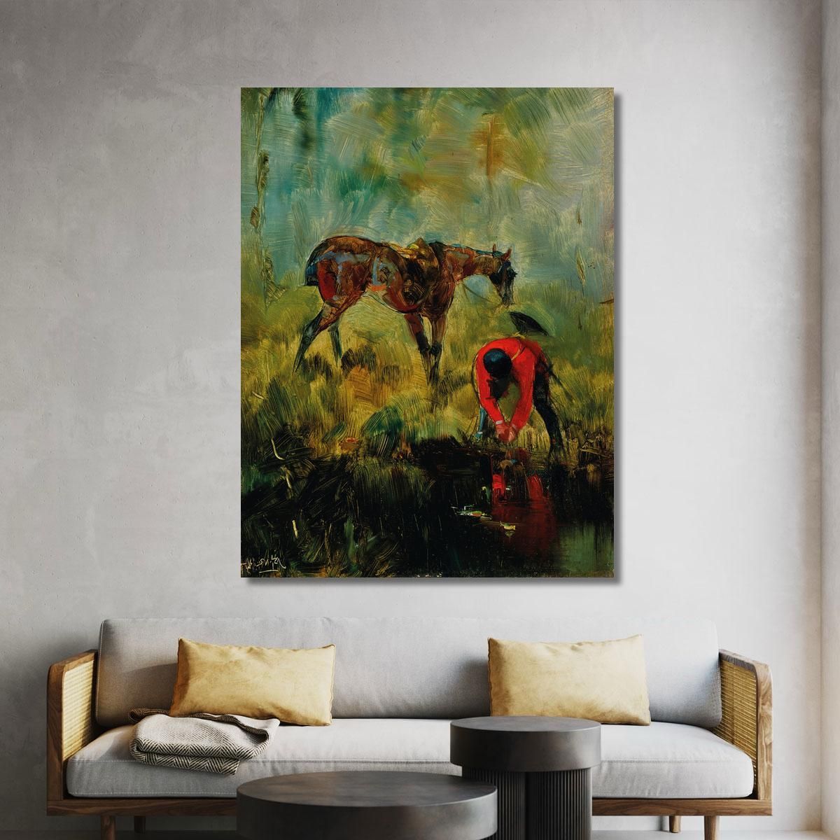 Hunting Horse Henri de Toulouse-Lautrec htl28 canvas print 