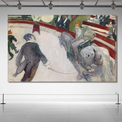 Equestrienne At The Cirque Fernando Henri de Toulouse-Lautrec htl37 canvas print 