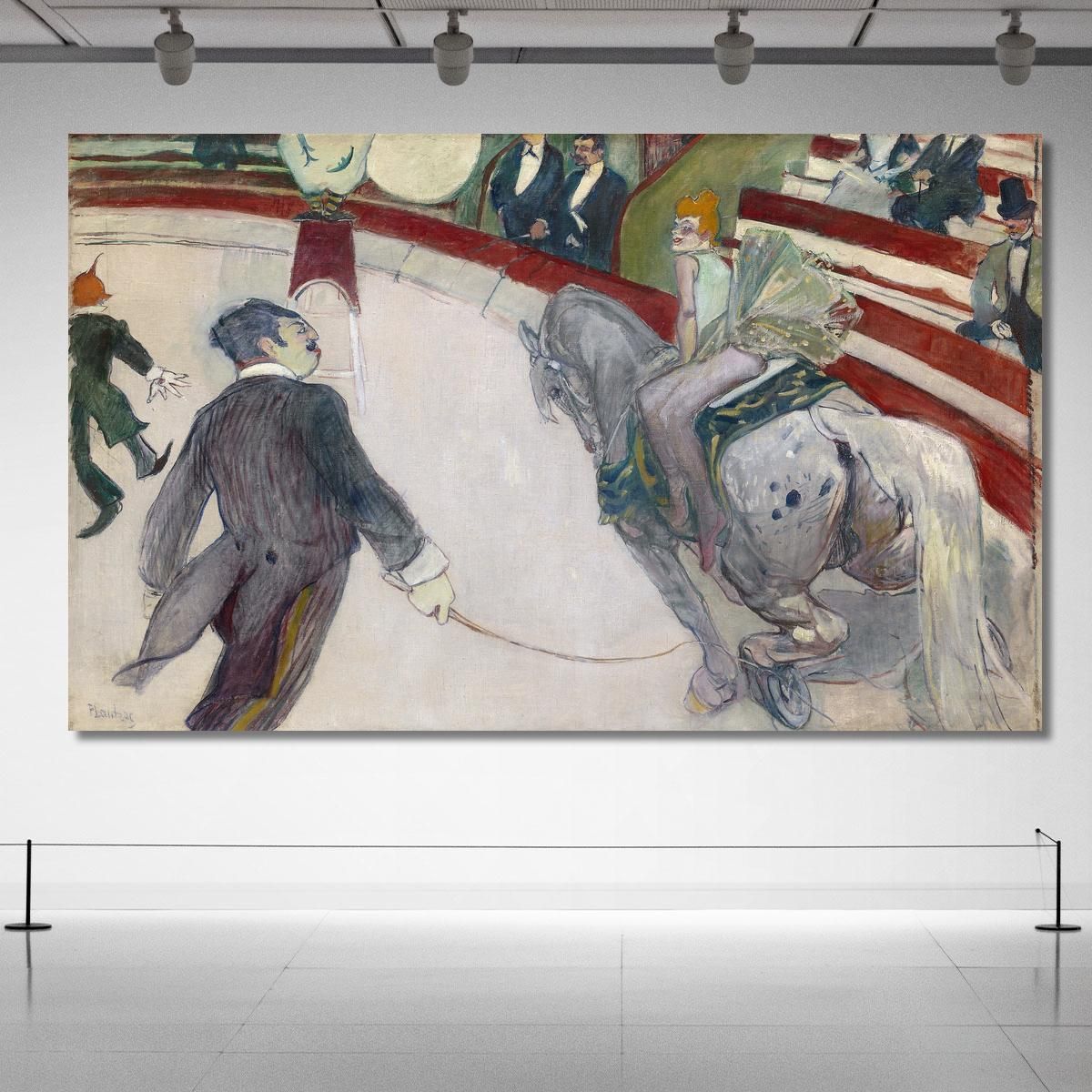 Equestrienne At The Cirque Fernando Henri de Toulouse-Lautrec htl37 canvas print 