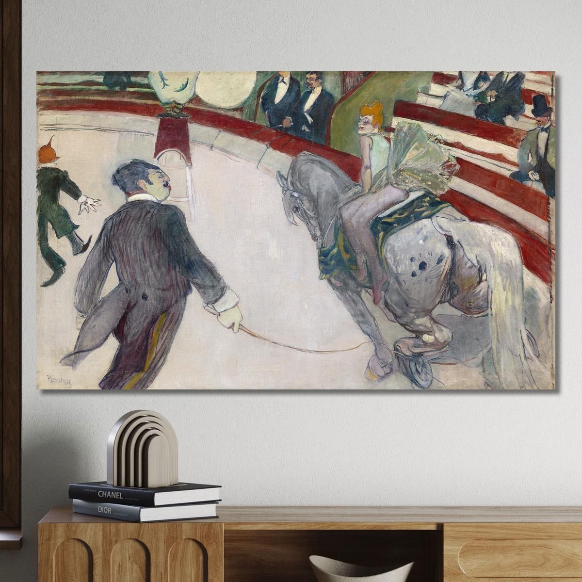 Equestrienne At The Cirque Fernando Henri de Toulouse-Lautrec htl37 canvas print 