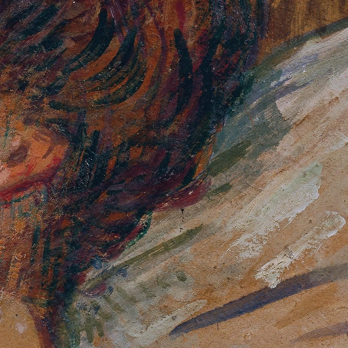 Woman In Bed Henri de Toulouse-Lautrec htl40 canvas print