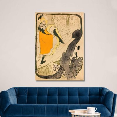 Jane Avril At The Jardin De Paris Henri de Toulouse-Lautrec htl47 canvas print 