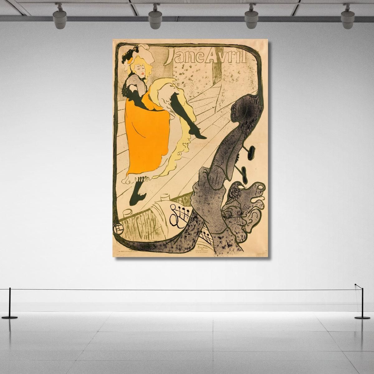 Jane Avril At The Jardin De Paris Henri de Toulouse-Lautrec htl47 canvas print 