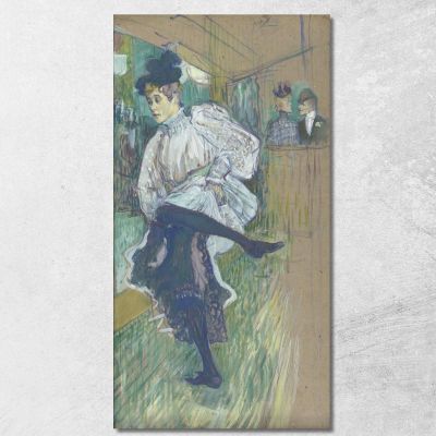 Jane Avril Dancing Henri de Toulouse-Lautrec htl48 canvas print 