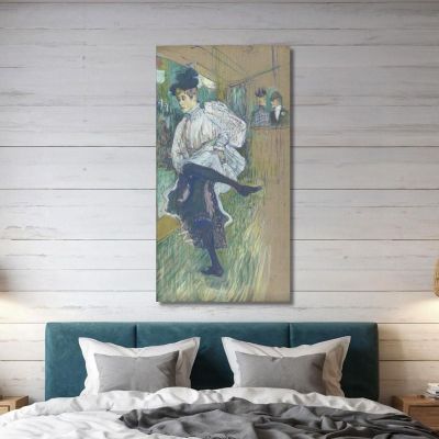 Jane Avril Dancing Henri de Toulouse-Lautrec htl48 canvas print 