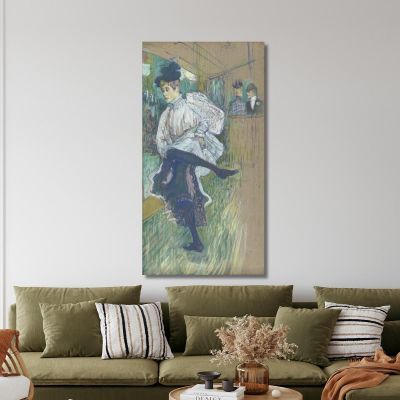 Jane Avril Dancing Henri de Toulouse-Lautrec htl48 canvas print 