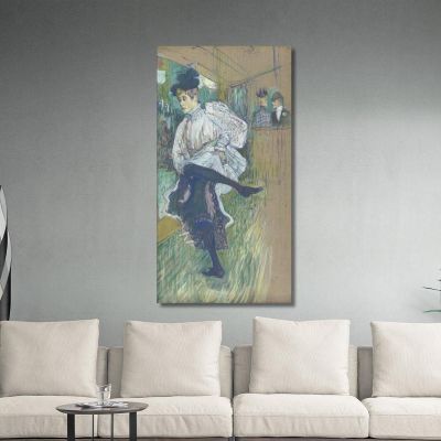 Jane Avril Dancing Henri de Toulouse-Lautrec htl48 canvas print 