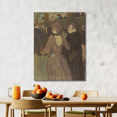 La Goulue And Her Sister Henri de Toulouse-Lautrec htl51 canvas print 