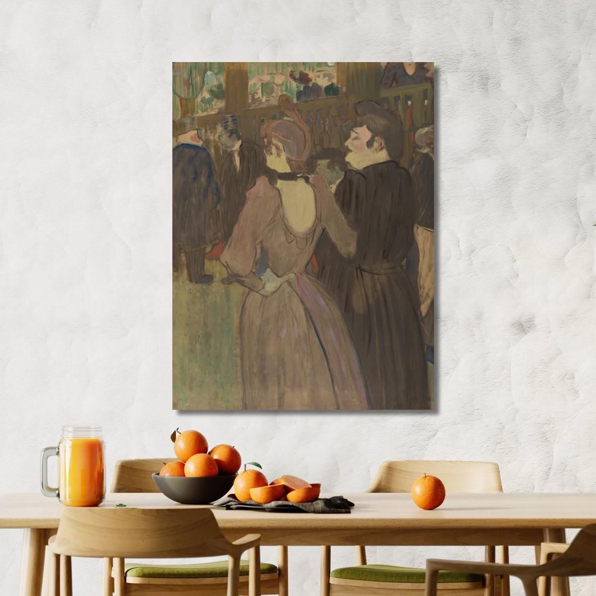 La Goulue And Her Sister Henri de Toulouse-Lautrec htl51 canvas print 