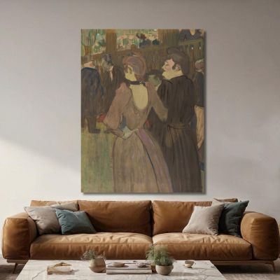 La Goulue And Her Sister Henri de Toulouse-Lautrec htl51 canvas print 
