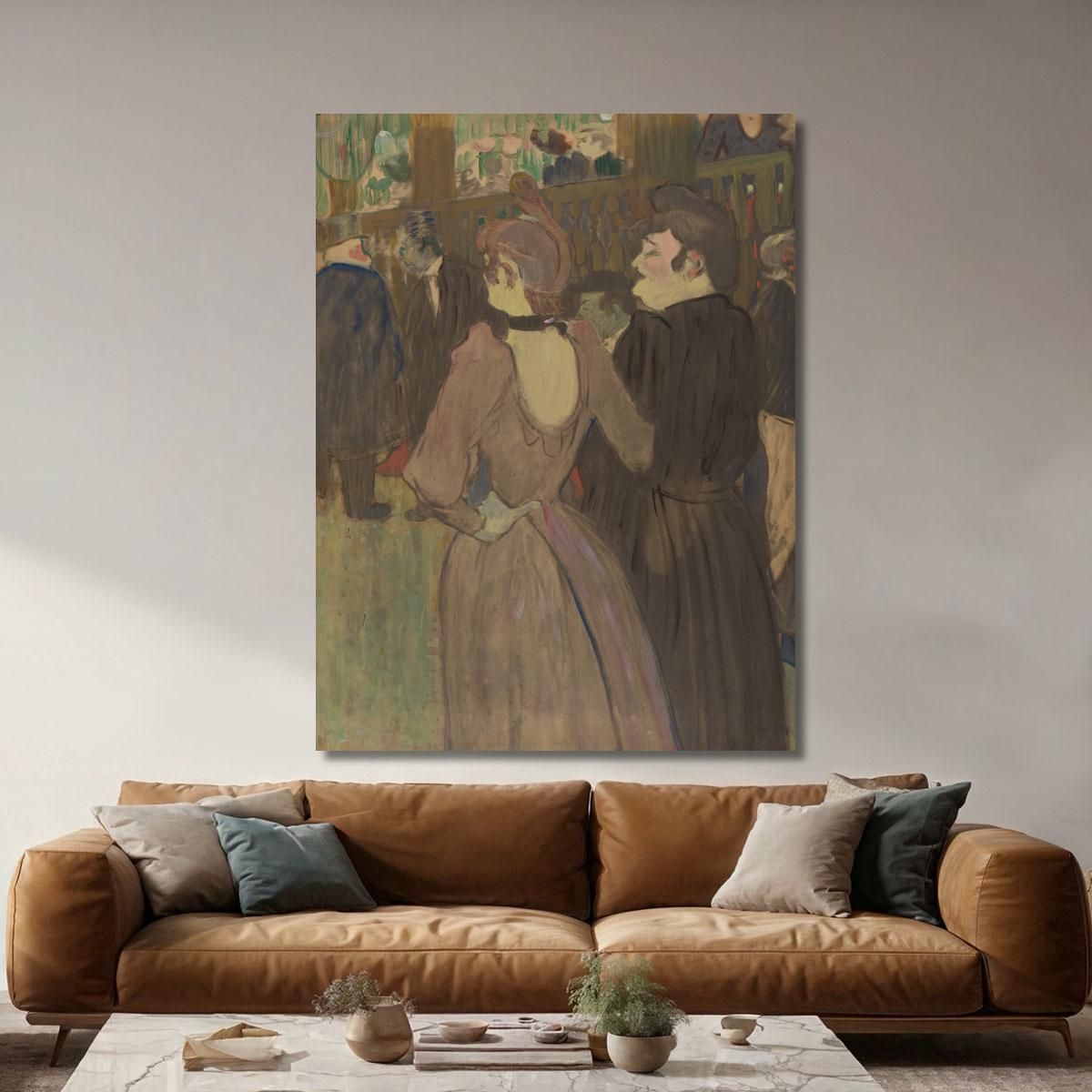La Goulue And Her Sister Henri de Toulouse-Lautrec htl51 canvas print 