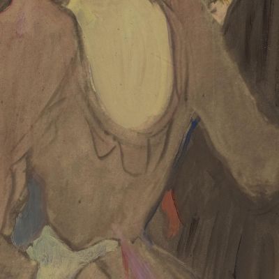 La Goulue And Her Sister Henri de Toulouse-Lautrec htl51 canvas print