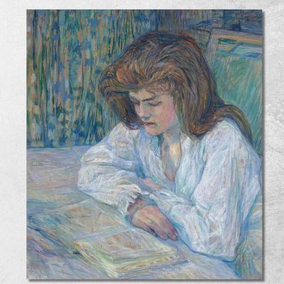 The Reader Henri de Toulouse-Lautrec htl54 canvas print 