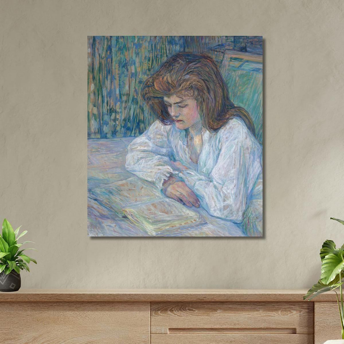The Reader Henri de Toulouse-Lautrec htl54 canvas print 