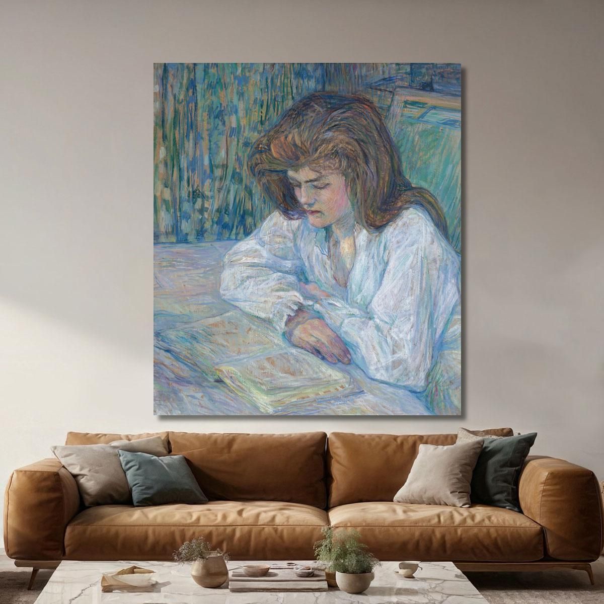 The Reader Henri de Toulouse-Lautrec htl54 canvas print 