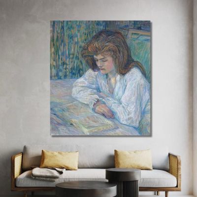 The Reader Henri de Toulouse-Lautrec htl54 canvas print 