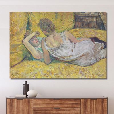 L'Abandon (Les Deux Amies) Henri de Toulouse-Lautrec htl61 canvas print 