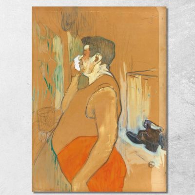 Monsieur Caudieux Café-Concert Actor Henri de Toulouse-Lautrec htl71 canvas print 