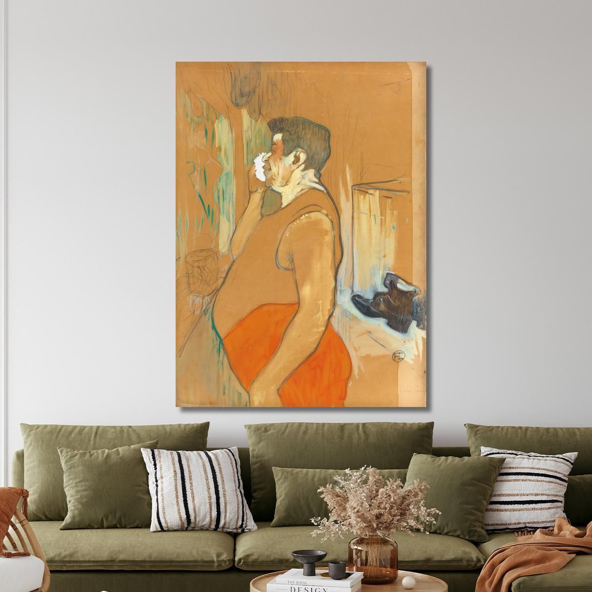 Monsieur Caudieux Café-Concert Actor Henri de Toulouse-Lautrec htl71 canvas print 