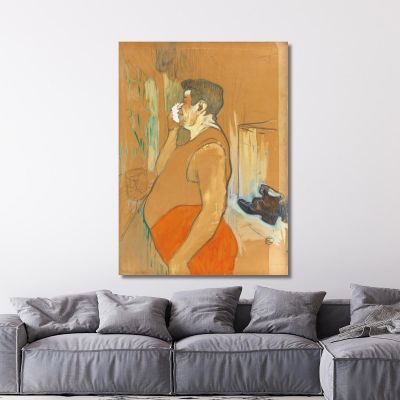 Monsieur Caudieux Café-Concert Actor Henri de Toulouse-Lautrec htl71 canvas print 