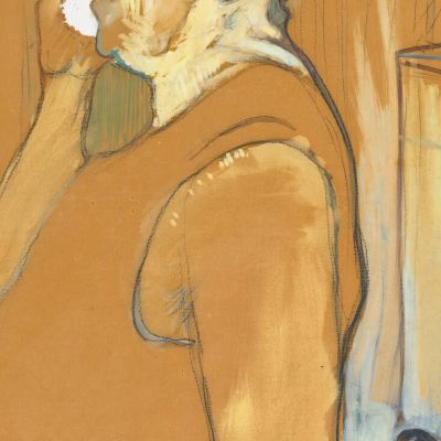 Monsieur Caudieux Café-Concert Actor Henri de Toulouse-Lautrec htl71 canvas print