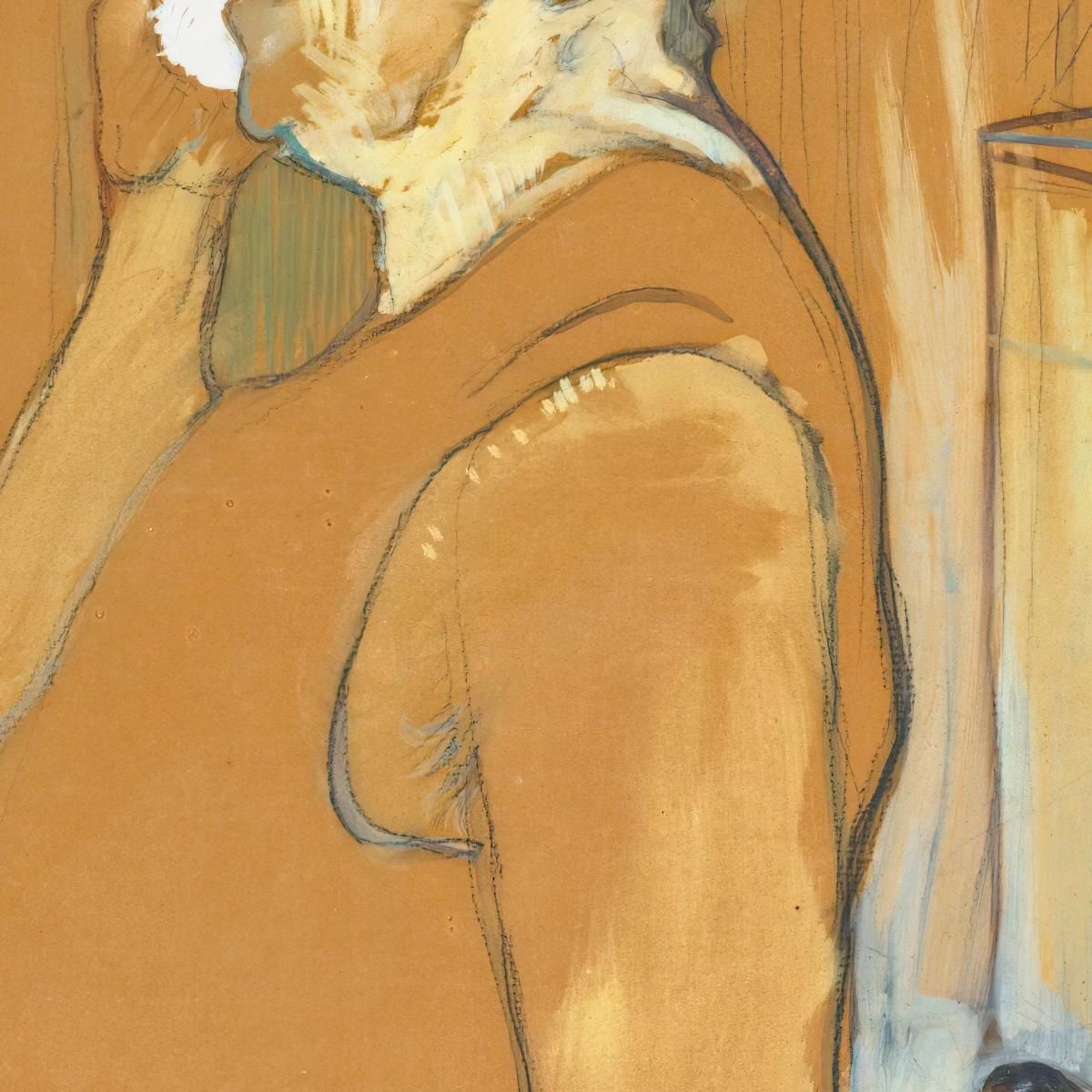 Monsieur Caudieux Café-Concert Actor Henri de Toulouse-Lautrec htl71 canvas print
