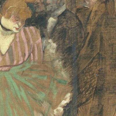 Panels For La Goulue'S Booth At The Foire Du Trône In Paris Henri de Toulouse-Lautrec htl80 canvas print