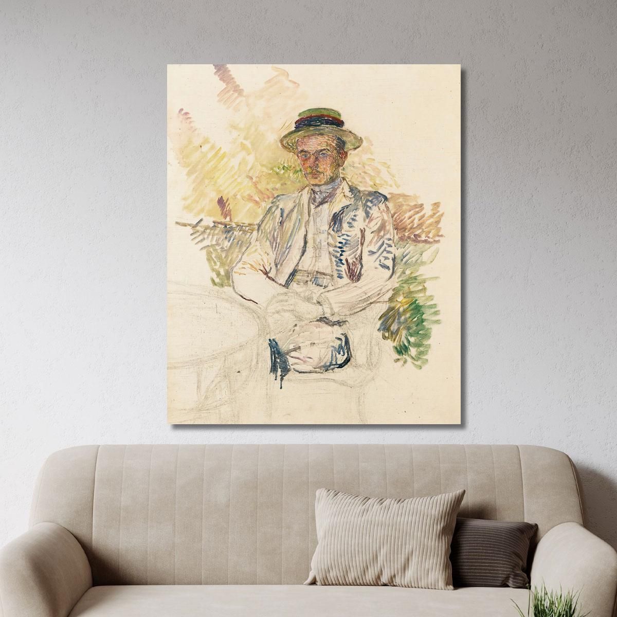 Portrait Of Louis Pascal Henri de Toulouse-Lautrec htl83 canvas print 