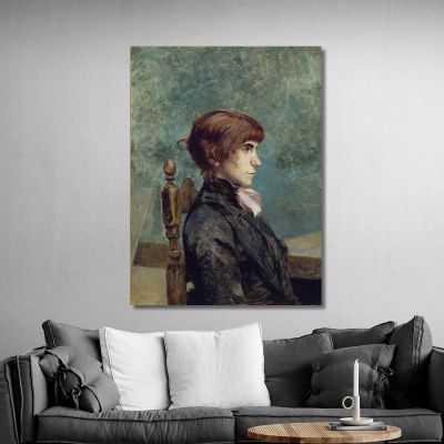 Portrait Of Jeanne Wenz Henri de Toulouse-Lautrec htl85 canvas print 