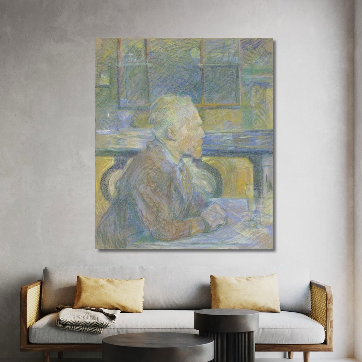 Portrait Of Vincent Van Gogh Henri de Toulouse-Lautrec htl86 canvas print 