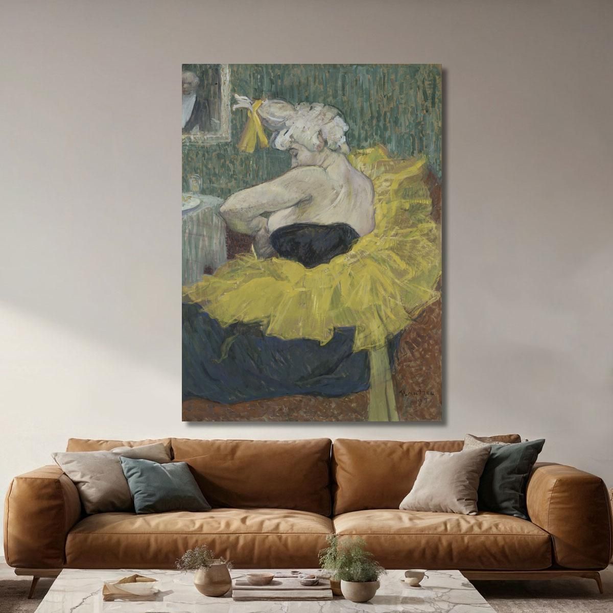 The Clown Cha-U-Kao Henri de Toulouse-Lautrec htl93 canvas print 