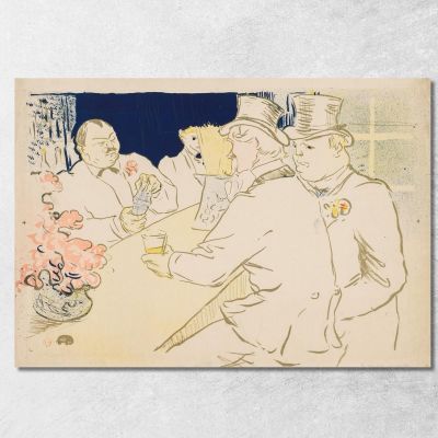 The Irish And American Bar Rue Royale Henri de Toulouse-Lautrec htl96 canvas print 